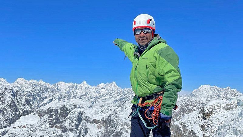 Satish Lhotse 8516m expedition 2021 - Summit